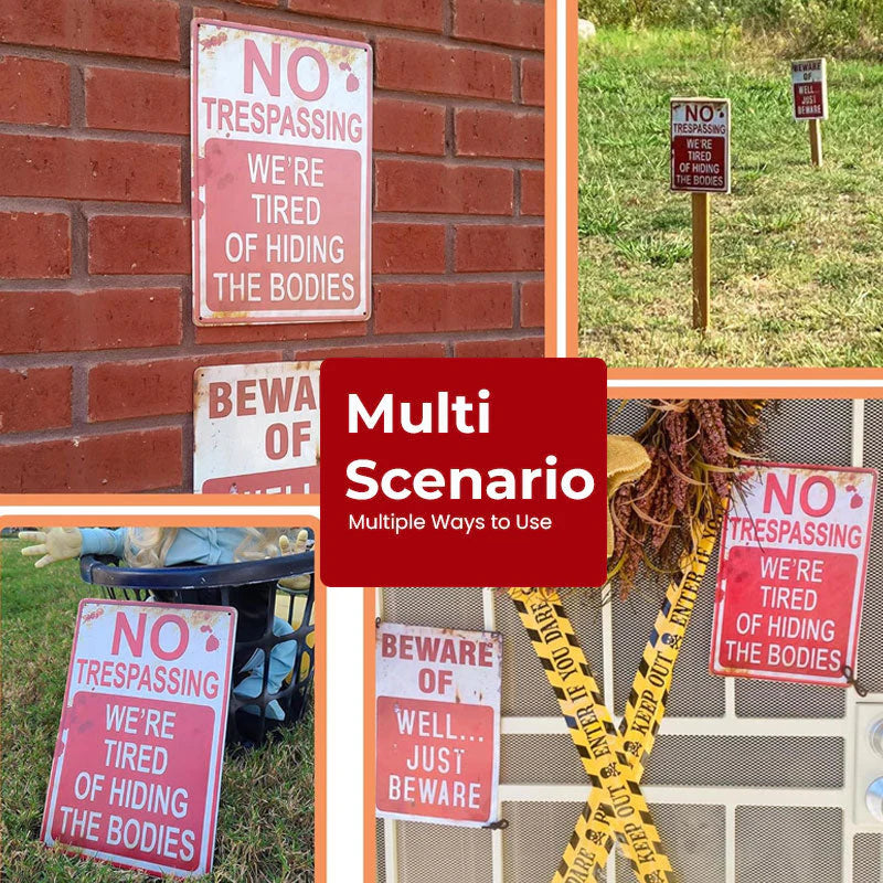 No trespassing (Dark humor)– 8×12 in
