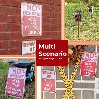 No trespassing (Dark humor)– 8×12 in