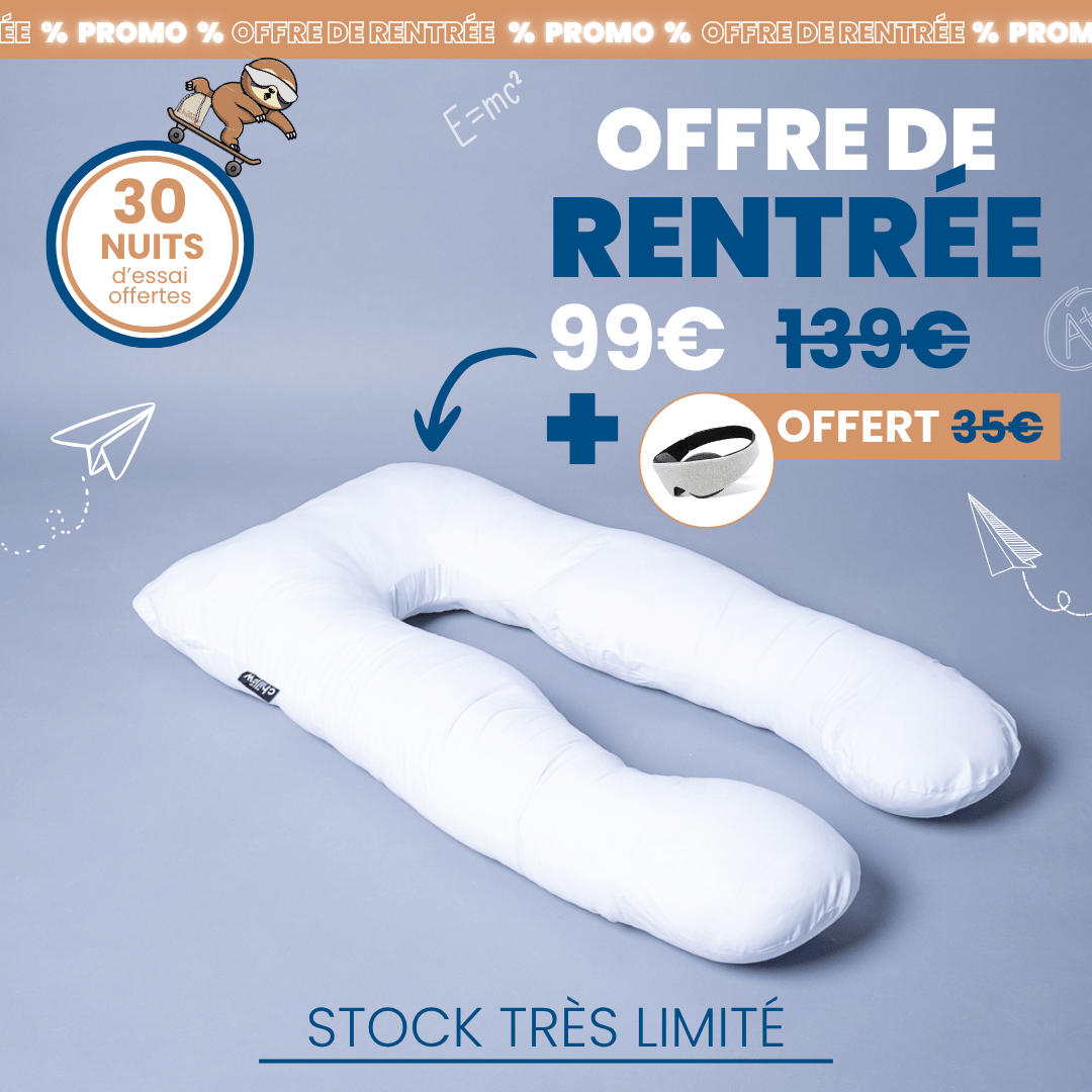 Chillow Original - Coussin en U 140 × 80 cm
