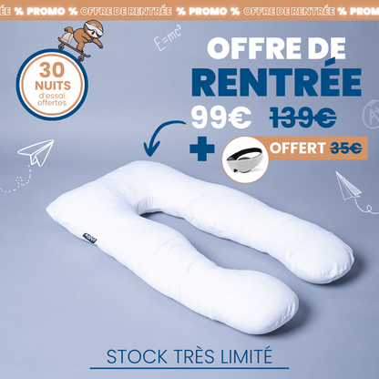 Chillow Original - Coussin en U 140 × 80 cm
