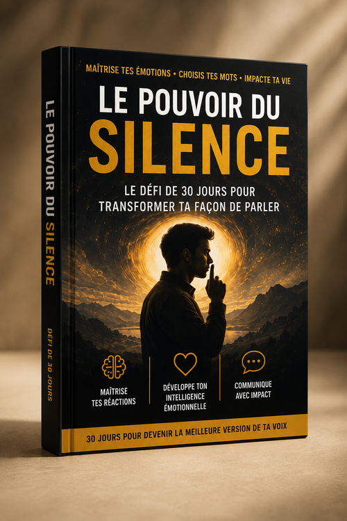 Le Pouvoir du Silence — couverture premium du défi de 30 jours