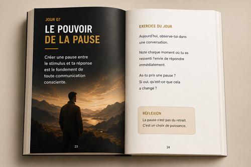 Le Pouvoir du Silence — aperçu intérieur exercice du jour
