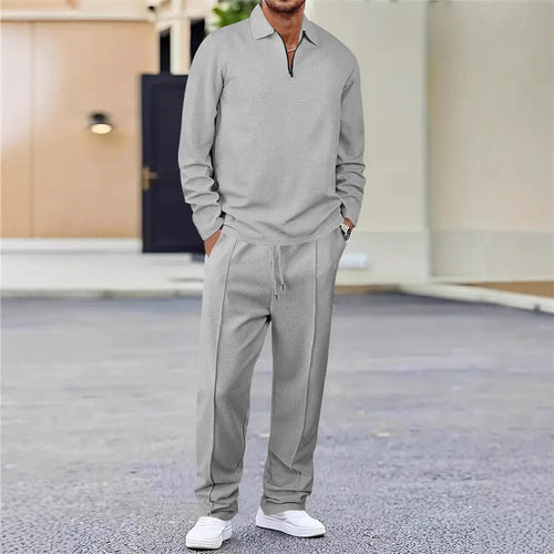 Ensemble sweat gaufré - détail zip