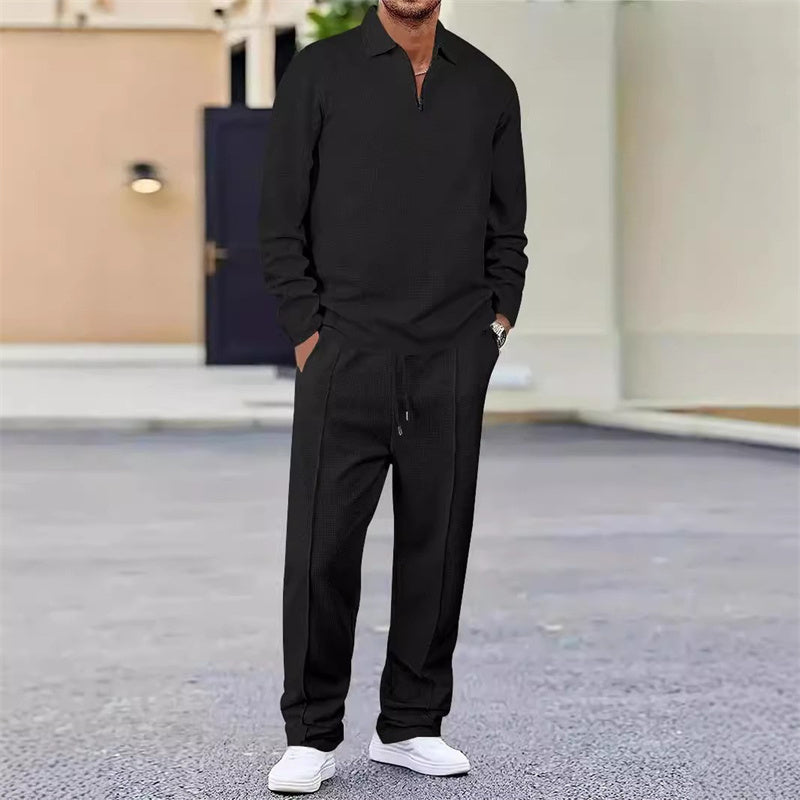 Ensemble sweat gaufré - porté